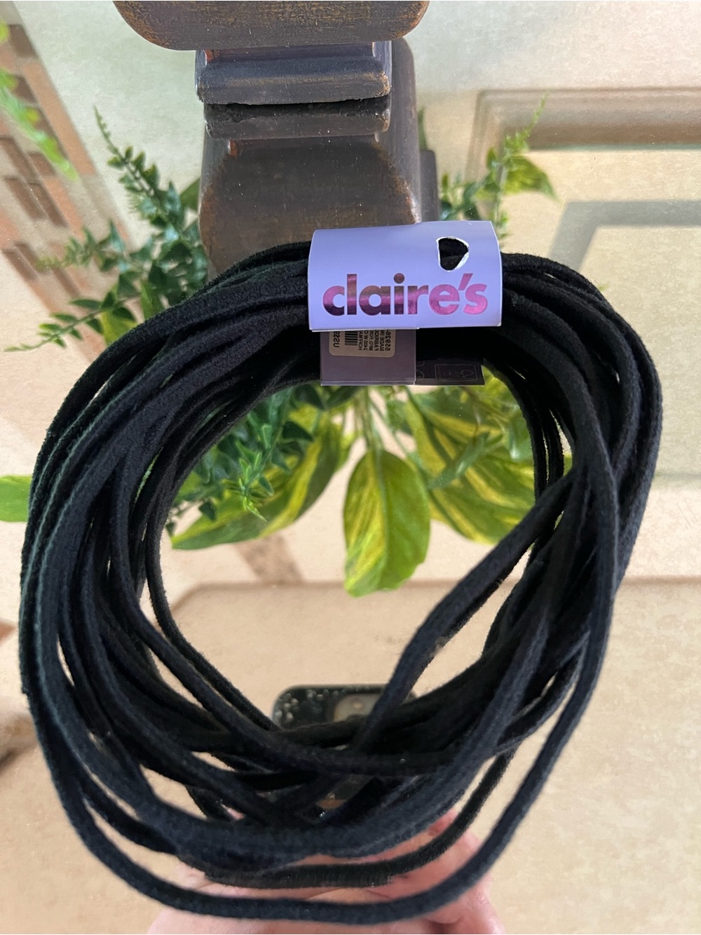 Black Elastic headband Hair Ties - Multipack 10 pieces